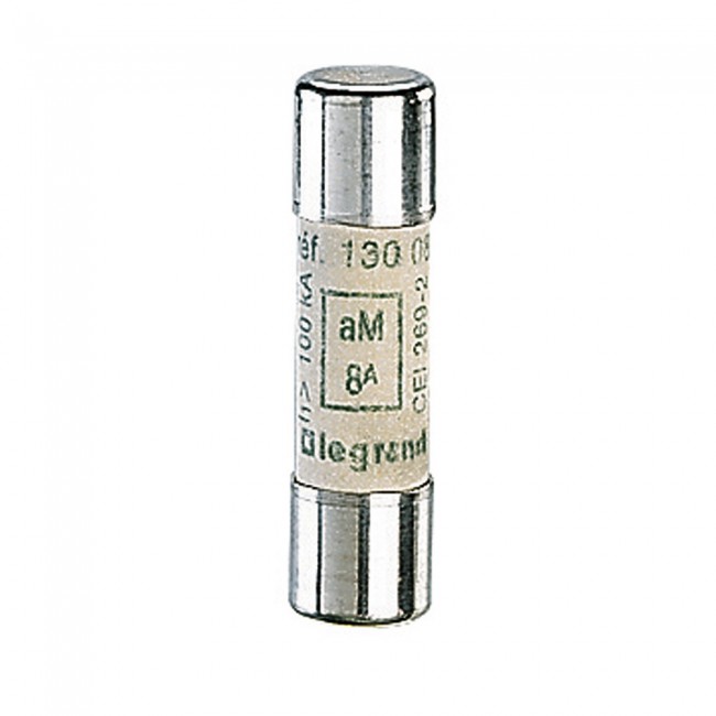 8A, 500V CYLINDRICAL FUSE, TYPE aM (MOTOR RATED) 1
