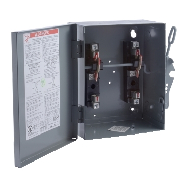 30A, NEMA 1, 2 POLE, 240V MANUAL TRANSFER SWITCH