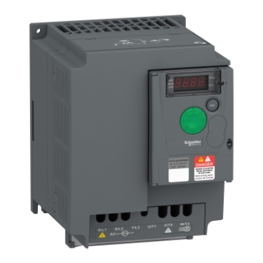 Variable Speed Drive, Easy Altivar 310, heavy duty, 5.5kW, 7.5hp, normal duty, 7.5kW, 10hp, 380 to 460V, without EMC