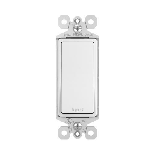 S/P, 15A DECORA SWITCH, WHITE, 10P/PK