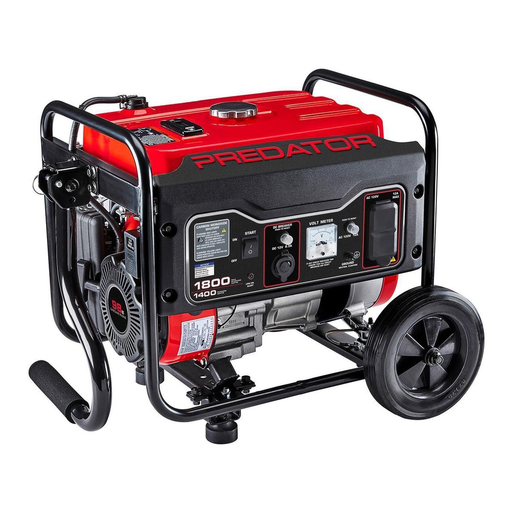 PREDATOR 1800/1400 Watt Gas-Powered Portable Generator with CO SECURE Technology