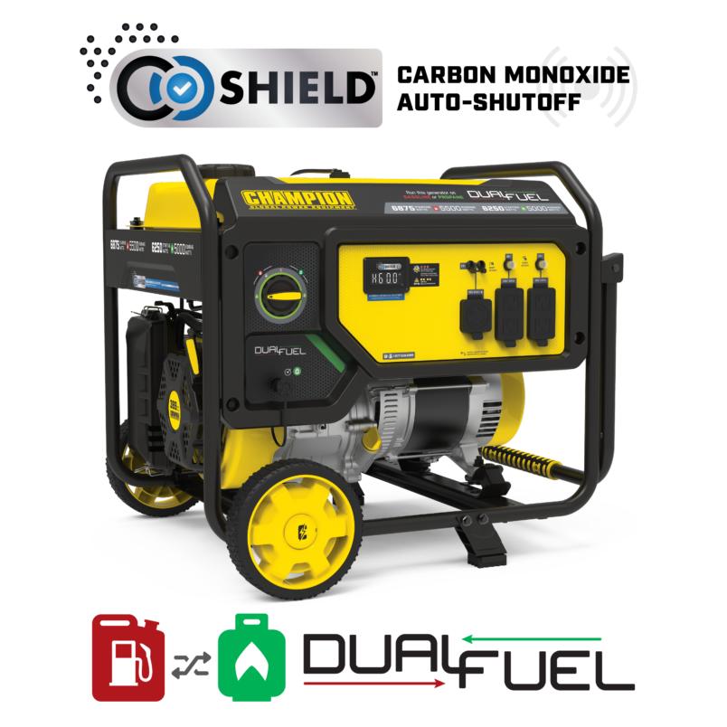 5500W Dual Fuel Champion Generator with CO Shield®