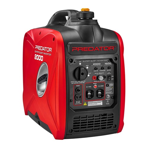 [59135] PREDATOR 2000 Watt SUPER QUIET Inverter Generator with CO SECURE Technology